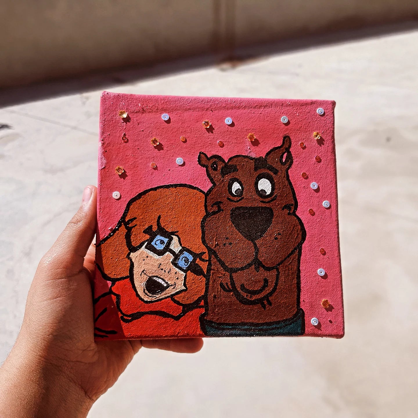 Scooby's cartoon character painting