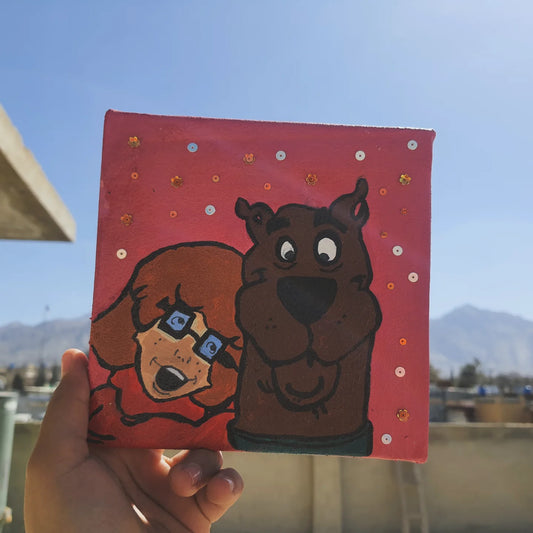 Scooby's cartoon character painting